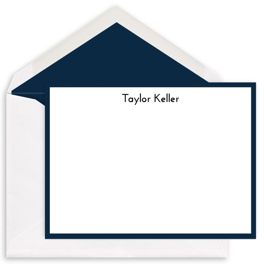 Essential Border Flat Note Cards
