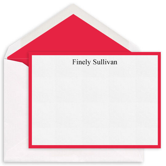 Essential Border Flat Note Cards