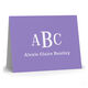 Colorful with Bold Monogram Folded Note Cards Image 3 of 5