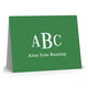 Colorful with Bold Monogram Folded Note Cards Image 5 of 5