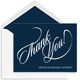 Calligraphy Thank You Folded Note Cards Image 3 of 4