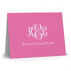 Colorful Fancy Script Monogram Folded Note Cards Image 4 of 4