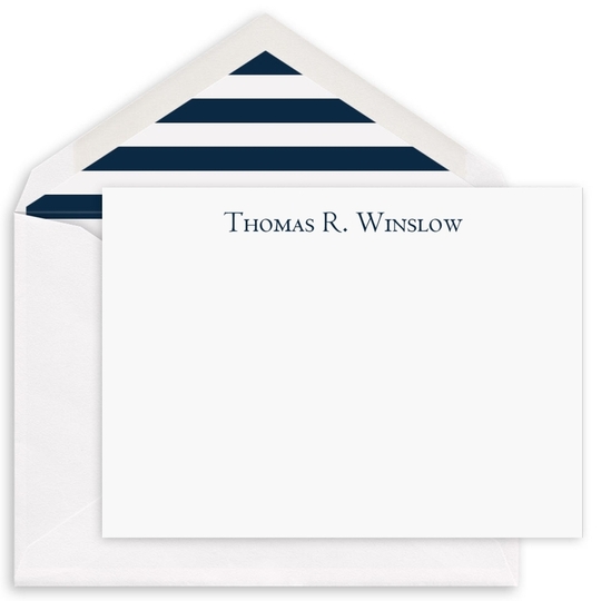 Simply Elegant Flat Correspondence Cards