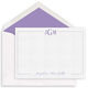 Monogram with Script Name Flat Note Cards Image 3 of 3