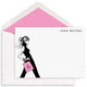 Parisian Shopper Girl Flat Note Cards Image 1 of 2