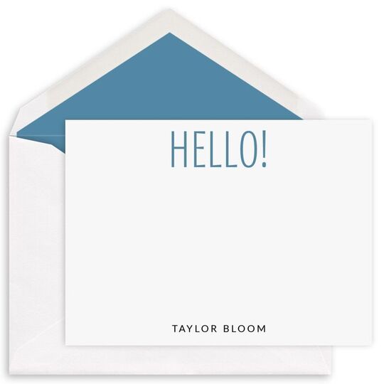 Cheerful Greetings Flat Note Cards