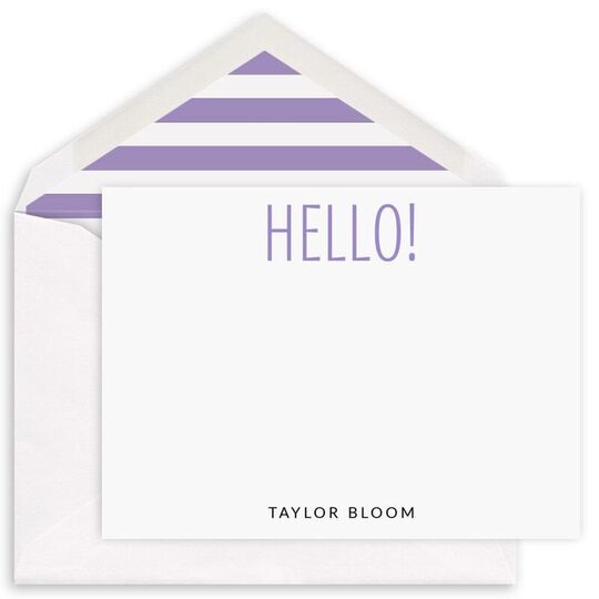 Cheerful Greetings Flat Note Cards