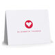 Modern Heart Folded Note Cards Image 3 of 4
