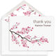 Cherry Blossoms Thank You Folded Note Cards Image 1 of 3