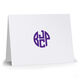 4 Initial Monogram Folded Note Cards Image 3 of 4