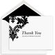 Damask Scroll Thank You Folded Note Cards Image 5 of 5