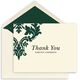 Damask Scroll Thank You Folded Note Cards Image 4 of 5