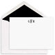 Block Monogram Flat Correspondence Note Cards Image 1 of 3