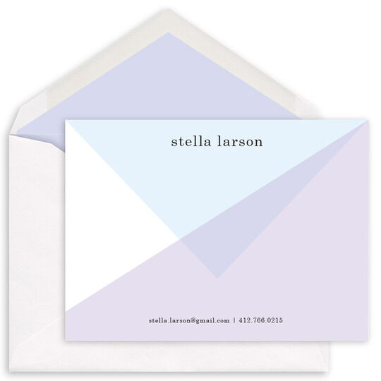 Chic Abstract Flat Note Cards