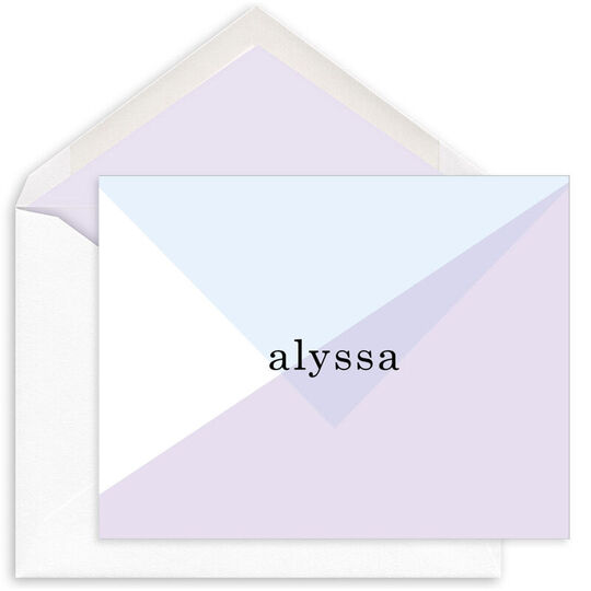 Chic Abstract Folded Note Cards