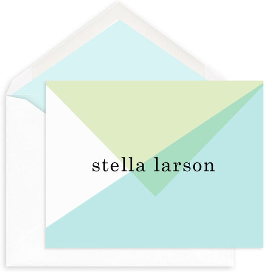 Chic Abstract Folded Note Cards