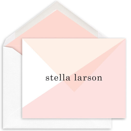 Chic Abstract Folded Note Cards