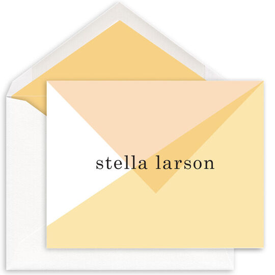 Chic Abstract Folded Note Cards