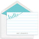 Script Hello Flat Note Cards Image 5 of 5
