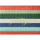Color Bands of Greetings Folded Holiday Cards Image 1 of 3