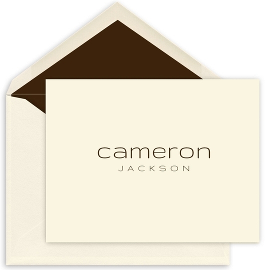 Contempo Folded Note Cards-Raised Ink
