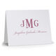 Bold Monogram Folded Note Cards-Raised Ink Image 3 of 4