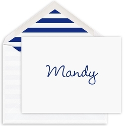 Mandy Folded Note Cards - Raised Ink