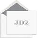Classic Initial Folded Note Cards - Raised Ink Image 1 of 3