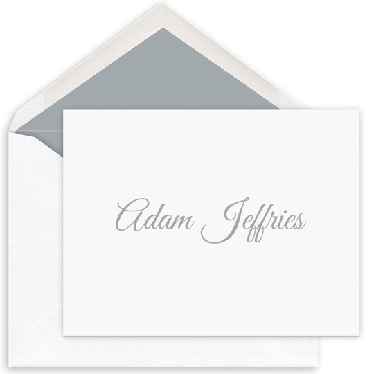 Jocelyn Folded Note Cards - Raised Ink