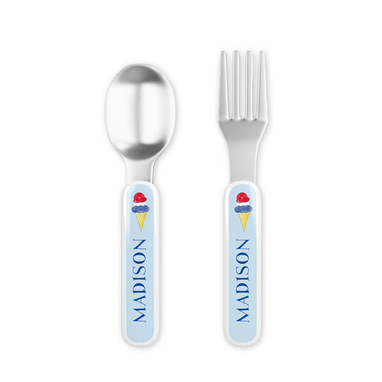 Red, White and Blue Children's Utensil Set