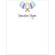 Striped Pickleball Flat Note Cards Image 3 of 4