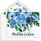 Blue Rose Topper Folded Note Cards Image 1 of 4