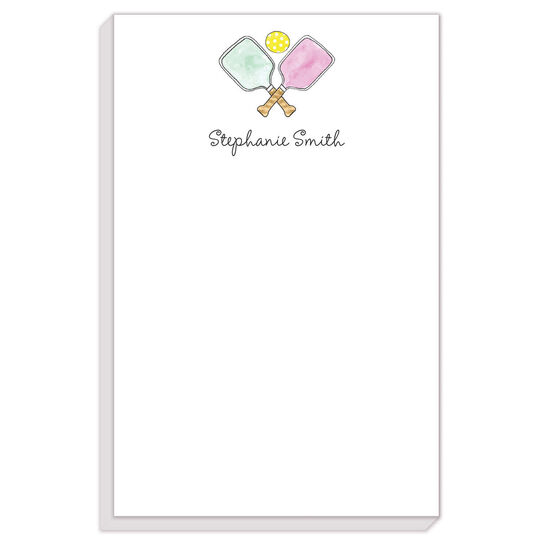 Pink Pickleball Notepad