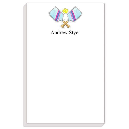 Striped Pickleball Notepad