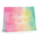 Rainbow Watercolor Folded Note Cards Image 3 of 5