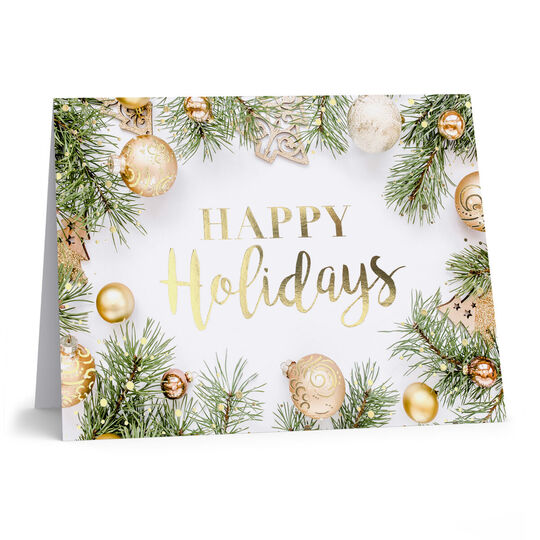 Ornamental Elegance Folded Holiday Cards