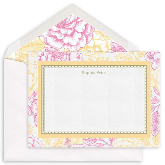 Garden Rose Flat Note Cards