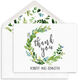 Arched Green Swag Folded Thank You Note Cards Image 1 of 3