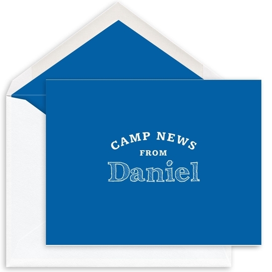 Camp News Folded Note Cards