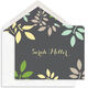 Botanical Leaves Folded Note Cards Image 1 of 5