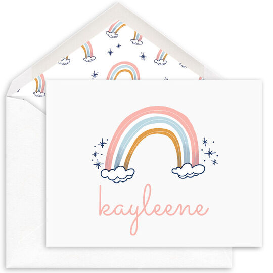 Rainbow Folded Note Cards