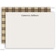 Tan Plaid Flat Stationery Image 4 of 4
