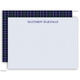 Blue Plaid Flat Stationery Image 4 of 4
