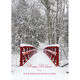 Red Snowy Bridge Folded Holiday Cards Image 1 of 3