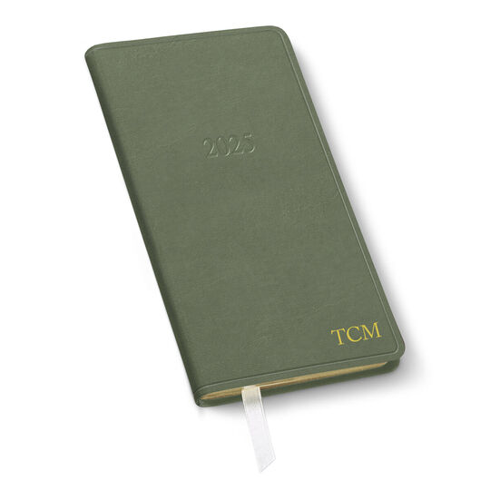 2025 Monthly Pocket Leather Planner (3.25 x 6 in)