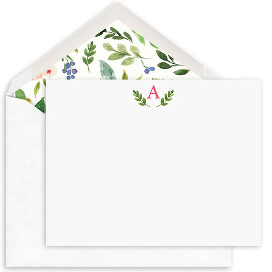 Two Sprigs Flat Note Cards