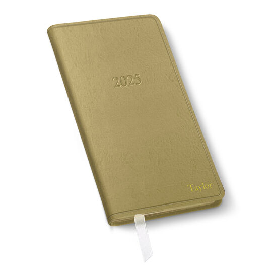 2025 Weekly Pocket Leather Planner (3.25 x 6 in)