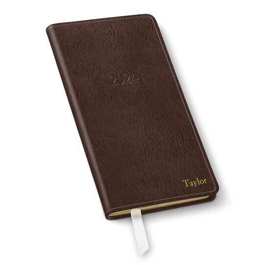 2025 Weekly Pocket Leather Planner (3.25 x 6 in)