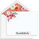 Salmon Floral Flat Note Cards Image 1 of 2