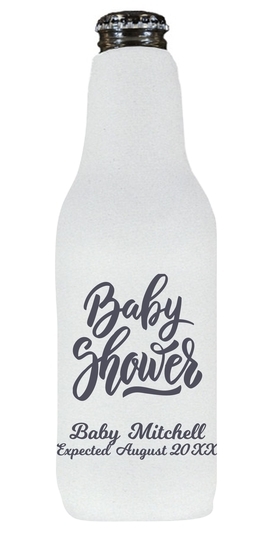 Handwritten Baby Shower Bottle Huggers